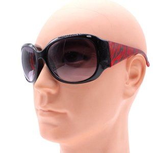 Vintage Igog Sunglasses Womens Casual Black Big Lenses Red Leopard Retro Y2K